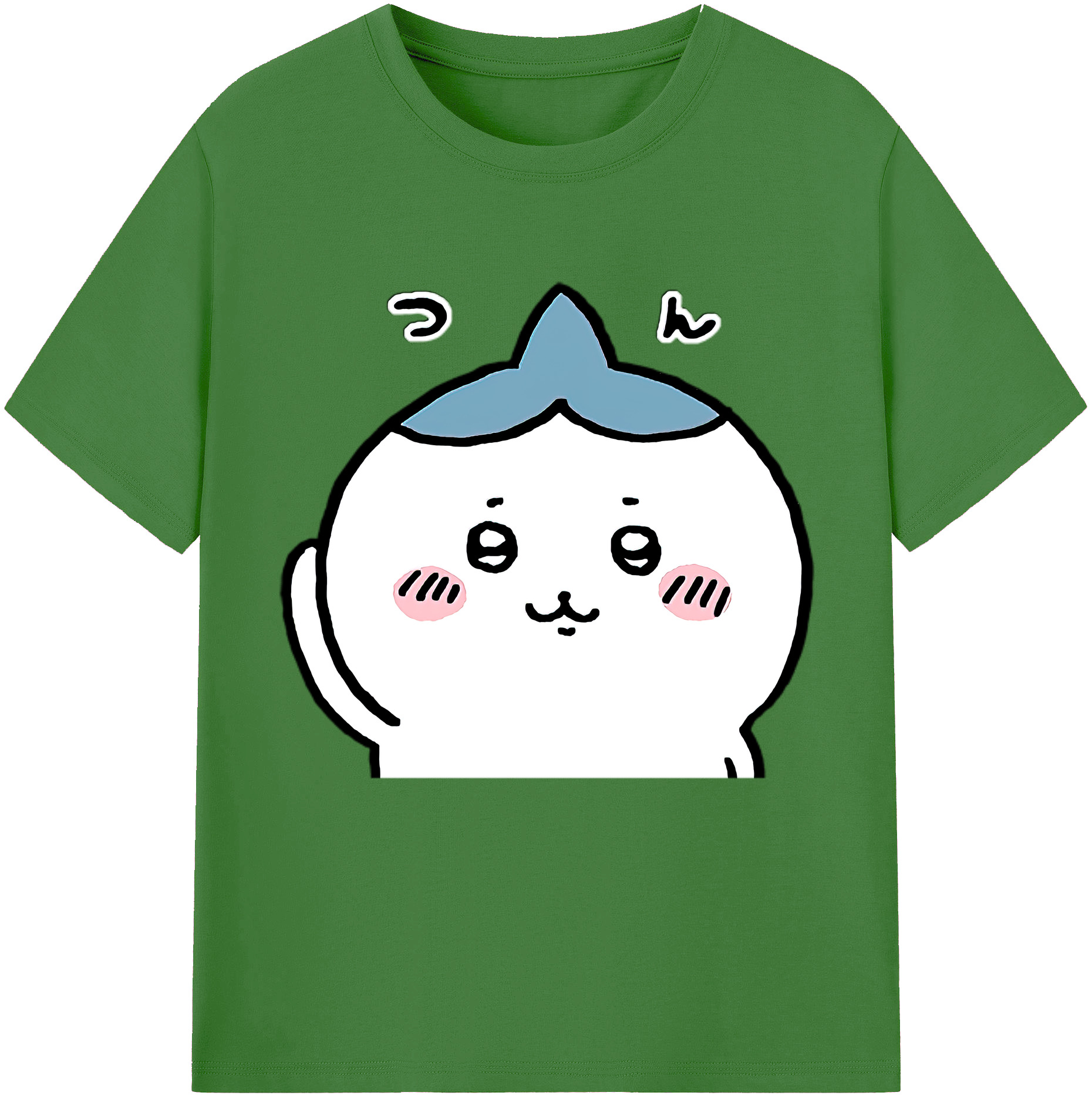（画像用） ちいかわ ハチワレ Chii-kawa hachiware レディースカジュアルプリントTシャツ（綿100％）